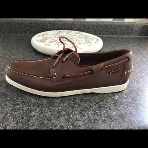 Men’s brown leather Sebagos